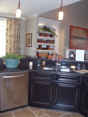 To recap: small kitchens require light kitchen cabinet paint colors, 