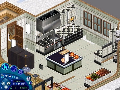 restaurant kitchen layout 3d